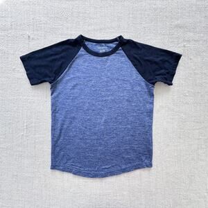 Crewcuts Active Blue Raglan Tee EUC 6/7
